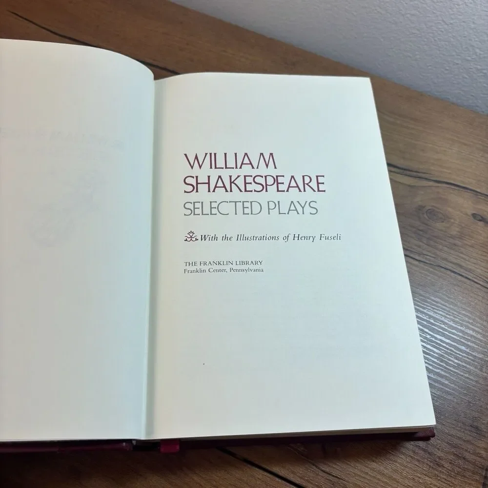 Selected Plays, William Shakespeare, Franklin Library 1981, 1/4 Leather_7